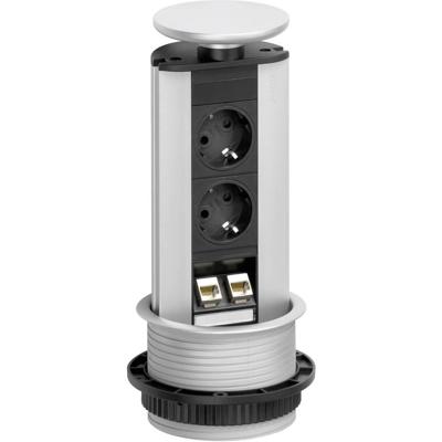 EVOline 93100314 Stekkerdoostoren 2-voudig Zwart, Zilver Randaarde stekker 1 stuk(s) EVOline 93100314 Stekkerdoostoren 2-voudig Zwart, Zilver Randaarde stekker 1 stuk(s)