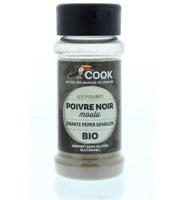 Cook Zwarte peper gemalen bio 45 Gram - thumbnail