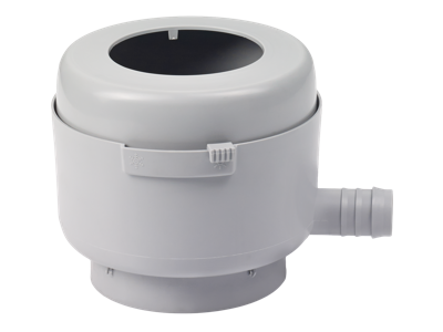 Regenton vulautomaat met bladvanger grijs