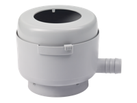 Regenton vulautomaat met bladvanger grijs - thumbnail