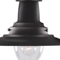 Searchlight Zwarte hanglampFisherman Ø 32cm - 4301BK - thumbnail