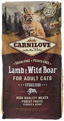CARNILOVE Lamb & Wild Boar Sterilised - droog kattenvoer - 6kg