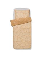 HEMA Dekbedovertrek 140x200/220cm zacht katoen schelpen zand (beige) - thumbnail