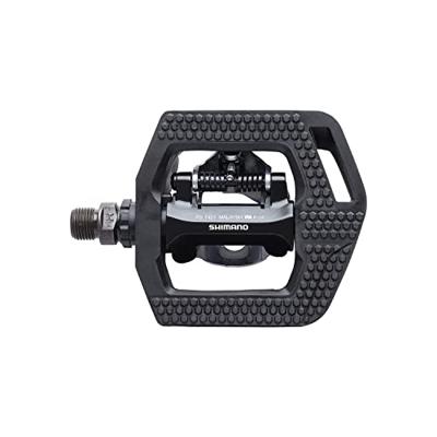 SHIMANO pedaalset click&apos;r t421 platform + enkelzijdig spd met sm-sh56 plaatjes zwart