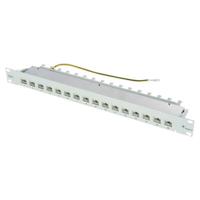 Telegärtner J02022A0050 schakelbord - schakelpanelen (10 Gigabit Ethernet, RJ45, Cat6a, grijs, 482,6 mm, 44 mm) - thumbnail