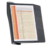 Durable Wandhouder voor bureaustandaard SHERPA® STYLE WALL 10 Zwart DIN A4 Aantal meegeleverde displaypanels 10 - thumbnail