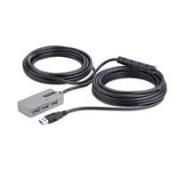Hub USB Startech U01043-USB-EXTENDER Zwart Zilverkleurig - thumbnail