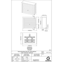 Garantia Woody regenton 350 liter lichtbruin - thumbnail