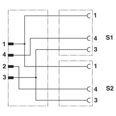 Phoenix Contact 1671386 Sensor/actuator aansluitkabel Aantal polen (sensoren): 3 0.60 m 1 stuk(s) Piece