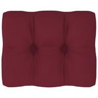 vidaXL Bankkussen pallet 50x40x10 cm wijnrood - thumbnail