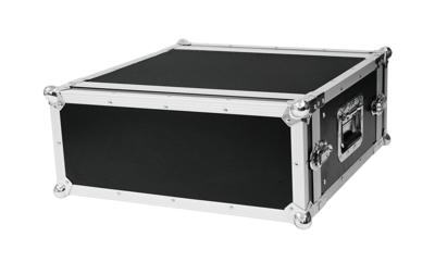Roadinger CO DD 19 inch rack 4 HE Hout Incl. greep