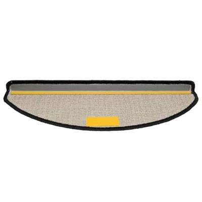 VidaXL Trapmatten 10 st 65x21x4 cm zwart halfrond groot VidaXL Trapmatten 10 st 65x21x4 cm zwart halfrond groot