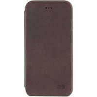 Senza Raw Skinny Leather Booklet Apple iPhone 7 Plus/8 Plus Chestnut Brown - thumbnail