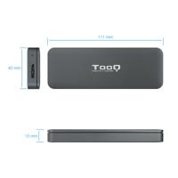 Externe Doos TooQ TQE-2281G SSD USB 3.1 Grijs - thumbnail