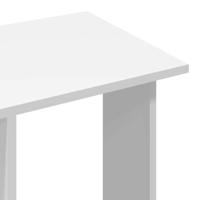 VidaXL Kledingkast met wielen 102x38x110 cm bewerkt hout wit - thumbnail