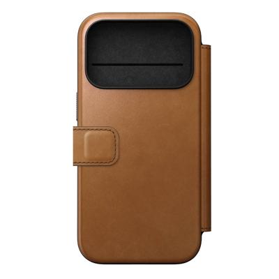 Nomad Modern leather folio iPhone 17 Pro - English Tan