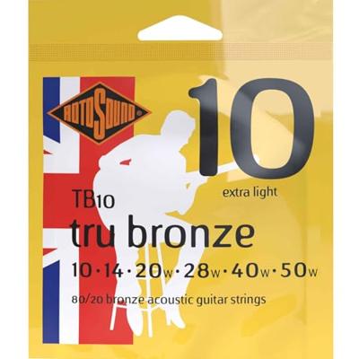 Rotosound TB10 Tru Bronze akoestische gitaarsnaren .010-.050w