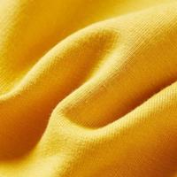 Kindertrui met pailletten pauwenprint 140 donker okerkleurig - thumbnail