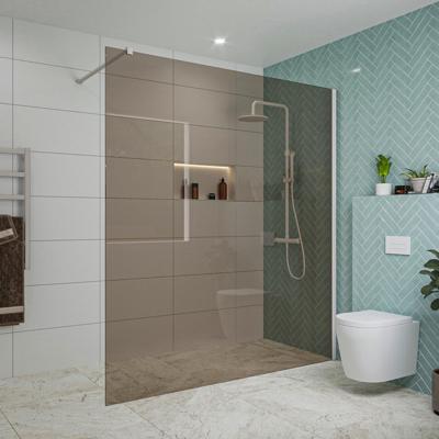 Fortifura Galeria inloopdouche - 180x200cm - rookglas - wandarm - mat wit SW797943/SW797906 Fortifura Galeria inloopdouche - 180x200cm - rookglas - wandarm - mat wit SW797943/SW797906