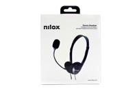 Hoofdtelefoon met microfoon Nilox NXAU0000002 Zwart - thumbnail