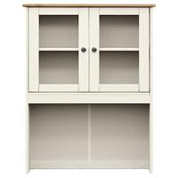 Opzetkast VIGO 78x30x100 cm massief grenenhout wit - thumbnail