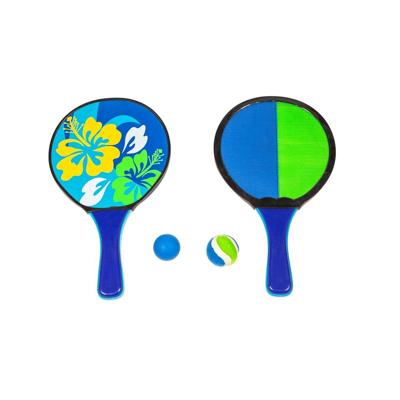 Summertime catch and hit met bloemenprint 4-delig blauw/groen Summertime catch and hit met bloemenprint 4-delig blauw/groen