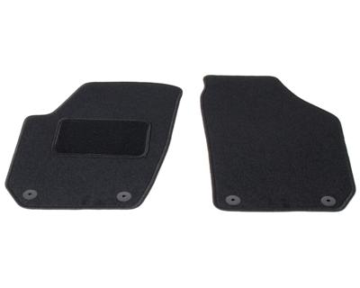 Automatten voorzijde - zwart stof - Skoda Fabia 2007-2014