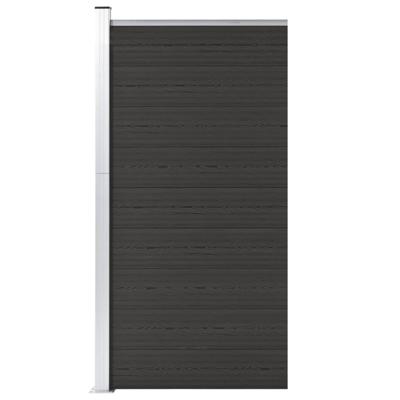 Schuttingpaneel 95x186 cm HKC zwart