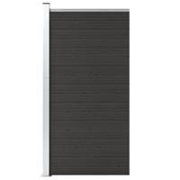 VidaXL Schuttingpaneel 95x186 cm hkc zwart - thumbnail