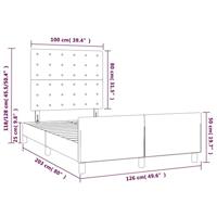 Bedframe zonder matras 120x200 cm stof taupe - thumbnail