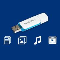 Philips FM16FD70B USB flash drive 16 GB USB Type-A 2.0 Blauw, Wit - thumbnail