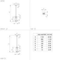 Eglo Houten hanglampNafferton - 43743 - thumbnail