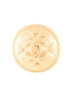 Chanel Pre-Owned CC logo medallion brooch - GOLD - thumbnail