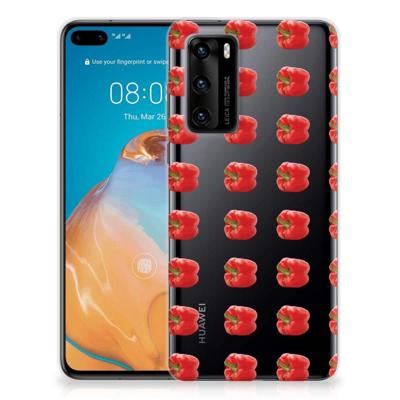 Huawei P40 | Siliconen Case | Paprika Red