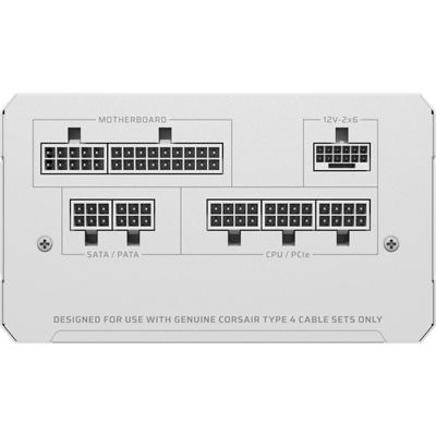 Corsair RMe White Series RM750e PC-netvoeding 750 W ATX 80 Plus Gold Corsair RMe White Series RM750e PC-netvoeding 750 W ATX 80 Plus Gold
