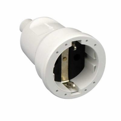 PVC contrastekker met randaarde wit