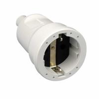 PVC contrastekker met randaarde wit - thumbnail