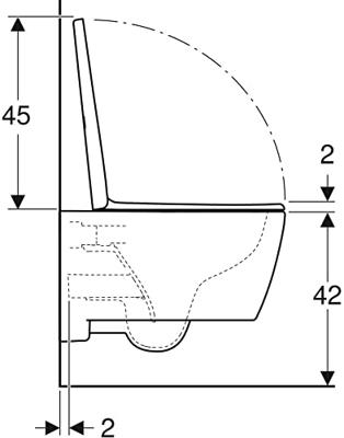 Geberit Icon Wandclosetpack - 36x53x37.5cm - diepspoel - spoelrandloos - vuilafstotend - keramiek - glans wit 501.664.00.8 - thumbnail