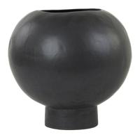 Light & Living Vaas 'Maguli' Keramiek, 35cm hoog, kleur Zwart - thumbnail