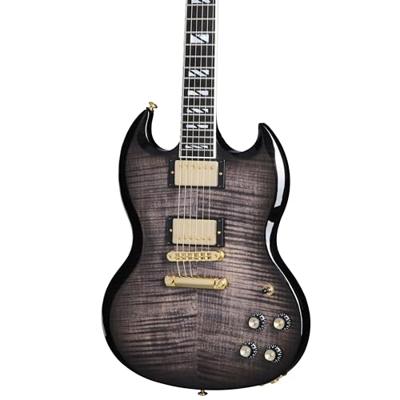 Gibson SG Supreme Translucent Ebony Burst elektrische gitaar met hardshell case
