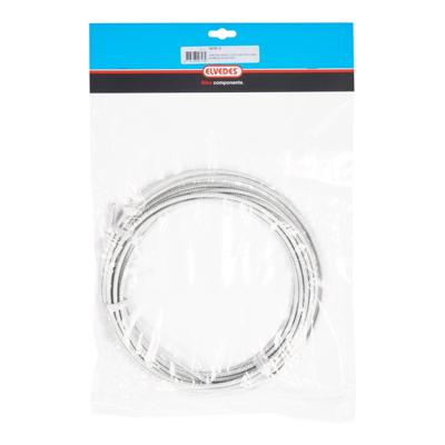 Elvedes rem buitenk 5mm zilver (10m) gevlochten 182038-10