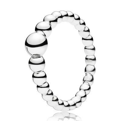 Pandora 197536 Ring zilver String of Beads maat 52