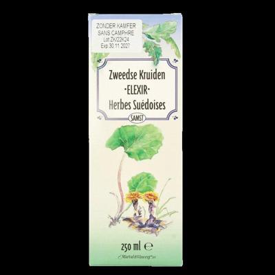 Marval&Vincent Zweedse kruiden elixer zonder kamfer 250 Milliliter