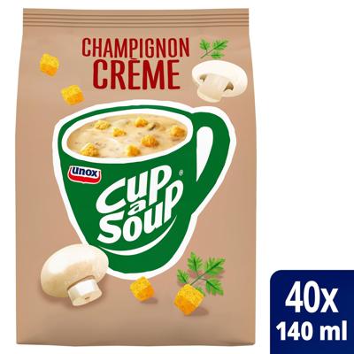 Cup-a-Soup Unox machinezak champignon crème 140ml | 4 stuks