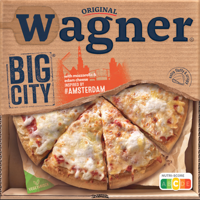 Original Wagner Big City Pizza with Mozzarella & Edam Cheese #Amsterdam 410 g bij Jumbo - thumbnail