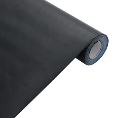VidaXL Meubelfolies zelfklevend 90x500 cm pvc matzwart