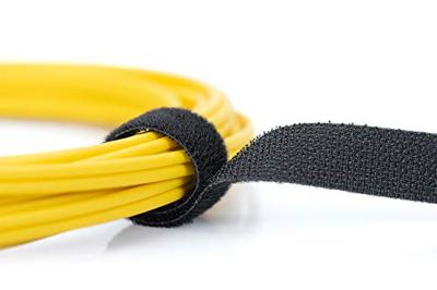 Digitus AK-770905-100-S Klittenband Om te bundelen, Om op te naaien Lusdeel, Haak- en lusdeel, Haakdeel (l x b) 10 m x 15 mm Zwart 1 stuk(s)