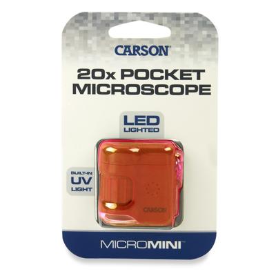 Carson zakmicroscoop micromini 20x oranje