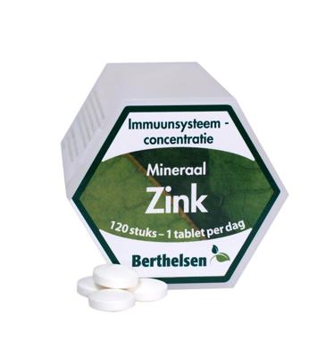Berthelsen Zink gluconaat 20mg 120 Tabletten Berthelsen Zink gluconaat 20mg 120 Tabletten