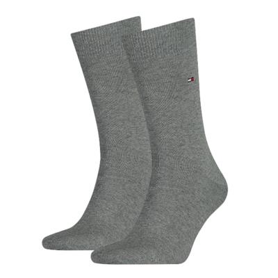 Tommy Hilfiger Men Sock Classic Middle Grey Melange 2-Pack-43/46
